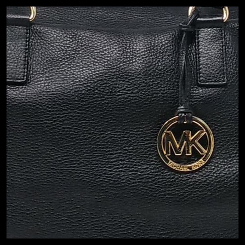 NWOT Michael Kors Hamilton Leather Weekender Black - Picture 4 of 7